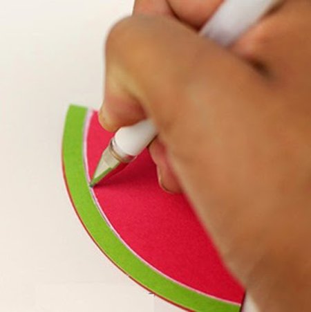 How to make cards 20 - 10 lovely watermelon pictures Picture 5
