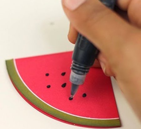 How to make cards 20 - 10 lovely watermelon pictures Picture 6