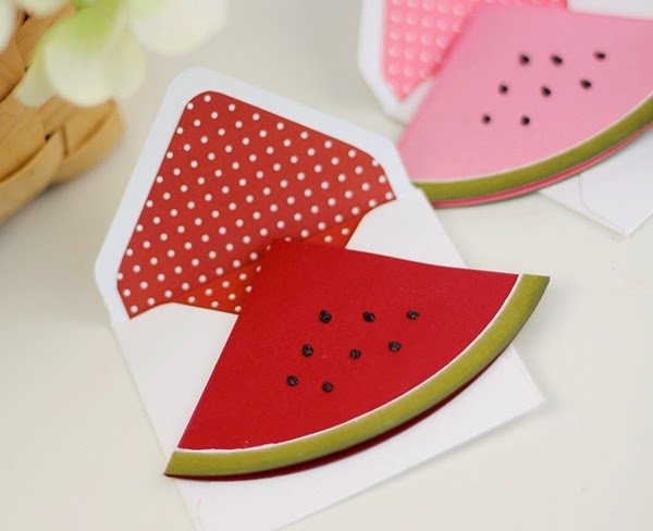 How to make cards 20 - 10 lovely watermelon pictures Picture 7