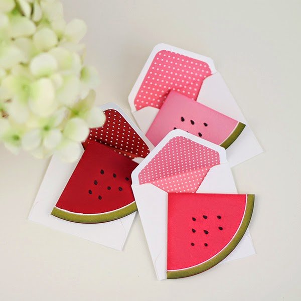 How to make cards 20 - 10 lovely watermelon pictures Picture 9