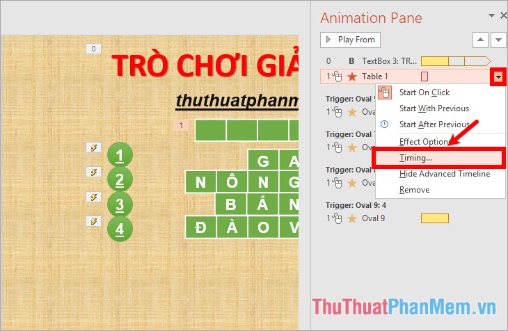 How to make crosswords on PowerPoint fast and beautiful Picture 25