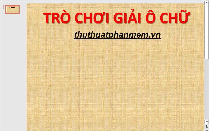 How to make crosswords on PowerPoint fast and beautiful Picture 9