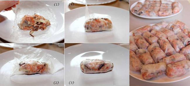 How to make delicious traditional spring rolls Picture 4