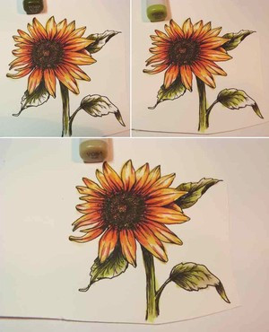 How to make handmade sunflower cards for teachers Picture 4