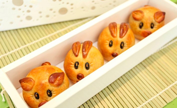 How to make moon cakes into lovely animals Picture 8