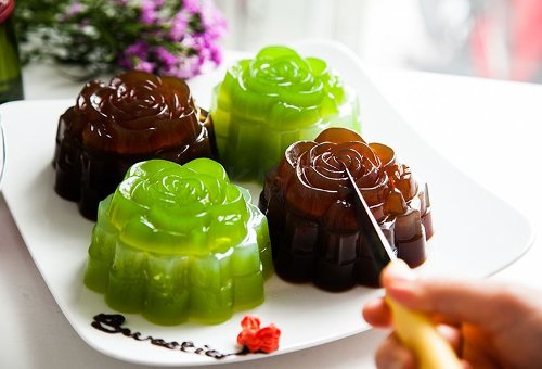 How to make moon cakes with strange flan jelly vegetables Picture 6