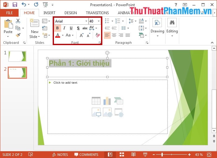 How to make PowerPoint - Instructions for making reports and presentations using PowerPoint Picture 7
