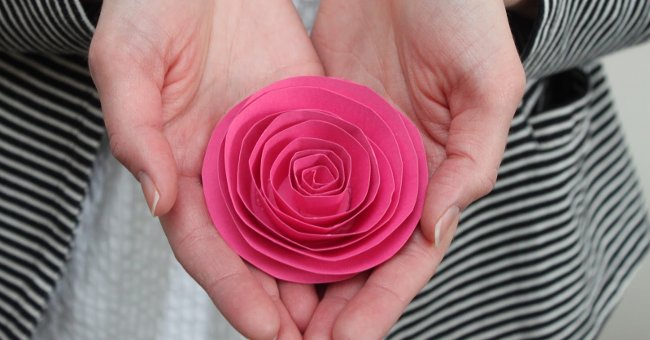 How to make simple 20 - 10 rose cards for moms Picture 4