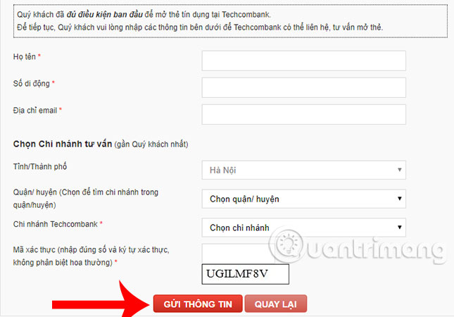 How to make Techcombank Online card Picture 2