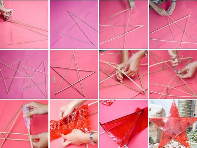 How to make traditional star lights play Mid-Autumn Festival Picture 7