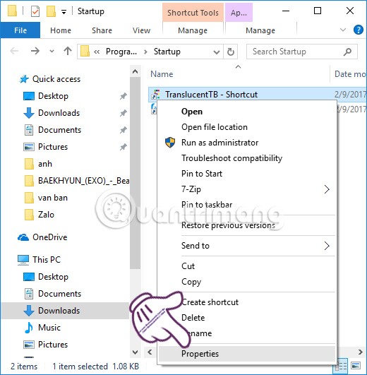 How to make transparent Taskbar on Windows 10 using TranslucentTB Picture 7