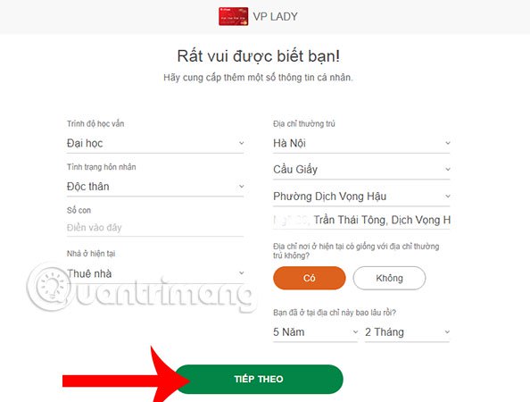 How to make VPBank Online card Picture 8