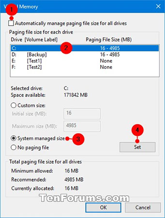 How To Manage Pagefile Virtual Memory In Windows 10 - TipsMake.com