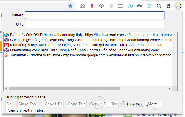 How to manage tabs on Chrome with Tabhunter Picture 2