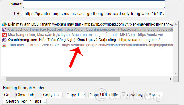 How to manage tabs on Chrome with Tabhunter Picture 5