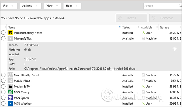 How to manage UWP applications on Windows 10 Picture 4