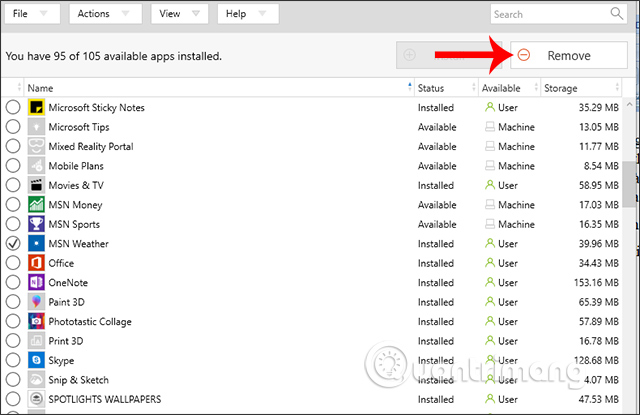 How to manage UWP applications on Windows 10 Picture 6