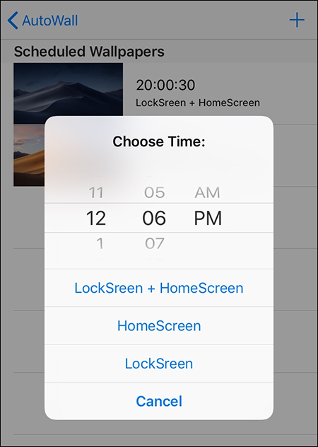 How to manually change iPhone wallpapers over time Picture 6