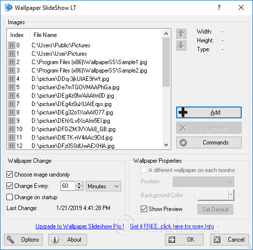 How to manually change the wallpaper with Wallpaper Slideshow LT Picture 4