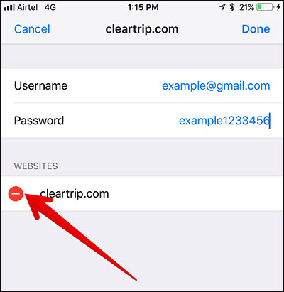 How to manually enter passwords on iPhone, iPad for applications, websites Picture 10