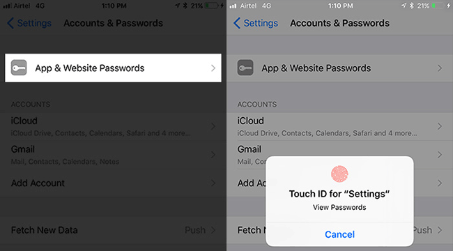 How to manually enter passwords on iPhone, iPad for applications, websites Picture 2