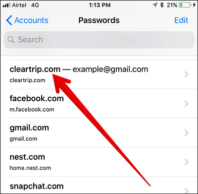 How to manually enter passwords on iPhone, iPad for applications, websites Picture 7