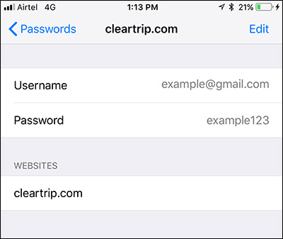 How to manually enter passwords on iPhone, iPad for applications, websites Picture 8