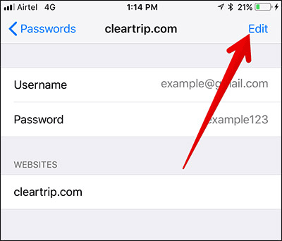How to manually enter passwords on iPhone, iPad for applications, websites Picture 9