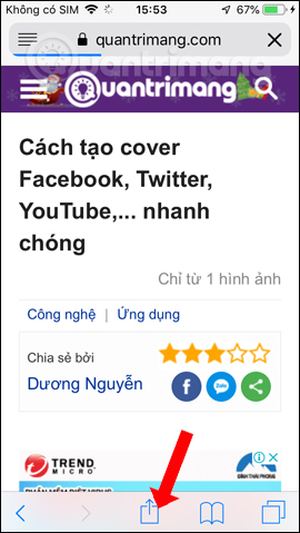 How to manually scroll web pages towards iPhone Picture 6