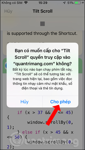 How to manually scroll web pages towards iPhone Picture 9