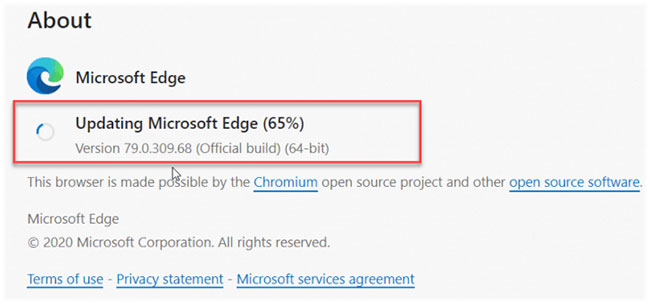 How to manually update the new Microsoft Edge