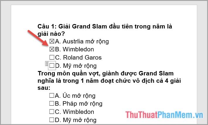 How to mark a tick in Word Picture 10