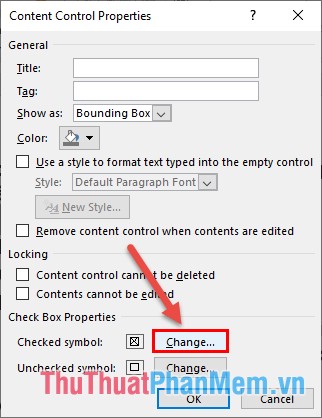 how tin insert check mark in word