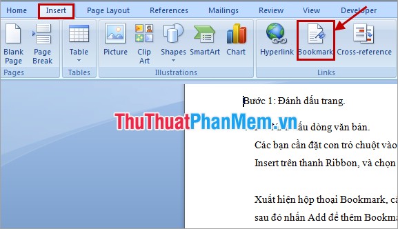 How to mark in in Word Picture 1