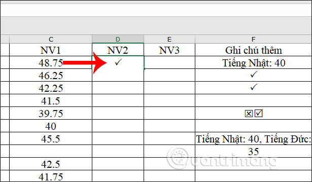 How to mark products in Excel Picture 6