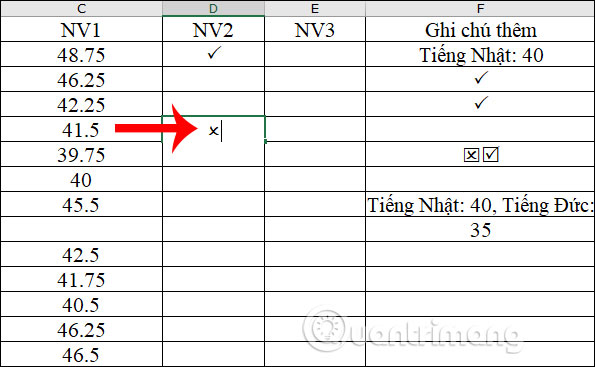 How to mark products in Excel Picture 7