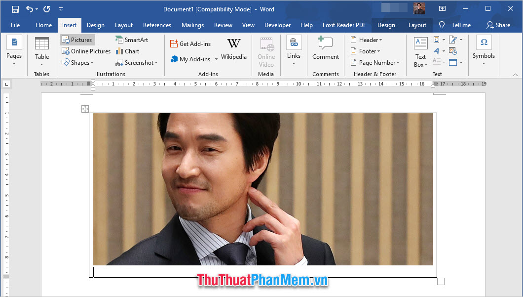 How to merge 2 images into 1 frame in Word Picture 6