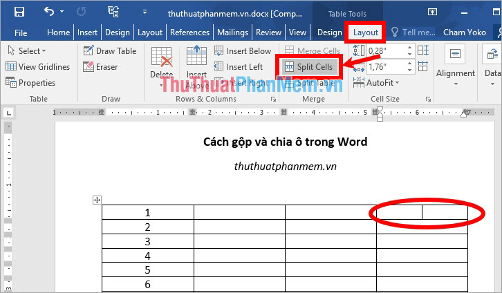 How To Merge And Split Cells In Word 6170