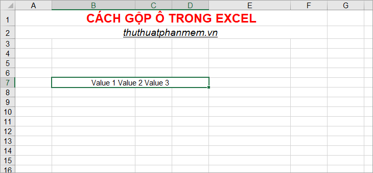 How to merge cells in Excel - Instructions to merge cells in Excel 2010, 2013, 2016 Picture 19