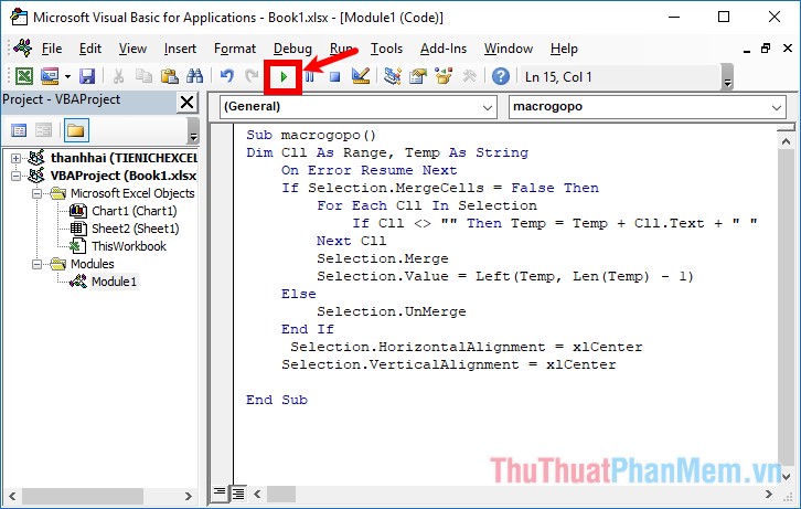 How to merge cells in Excel - Instructions to merge cells in Excel 2010, 2013, 2016 Picture 9