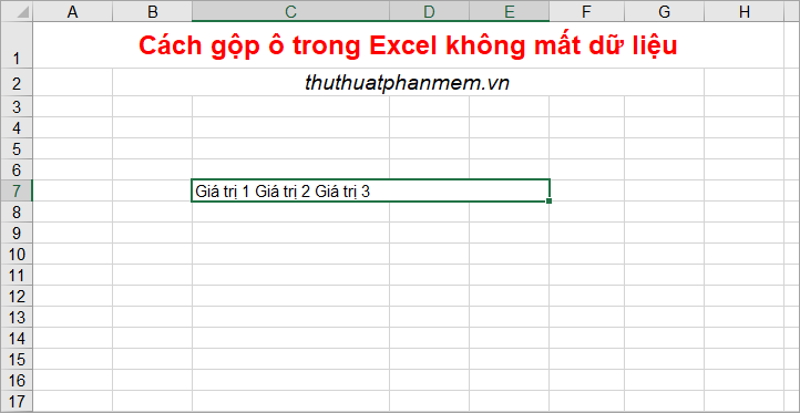 How to merge cells in Excel with no data loss Picture 10