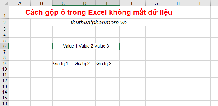 How to merge cells in Excel with no data loss Picture 14