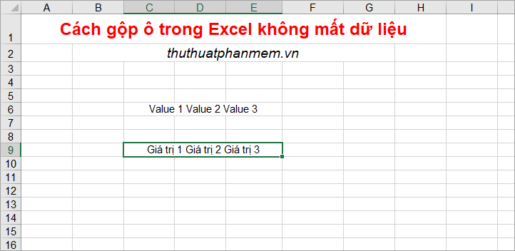 How to merge cells in Excel with no data loss Picture 17