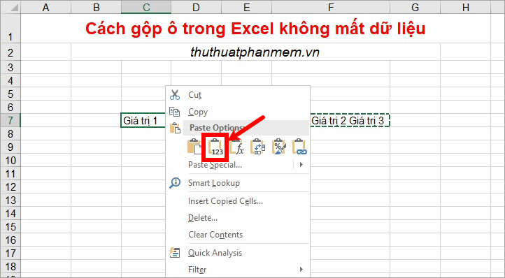 How to merge cells in Excel with no data loss Picture 7