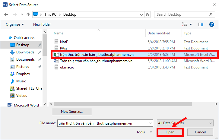 How to merge letters and documents (Mail Merge) in Word 2016 Picture 7