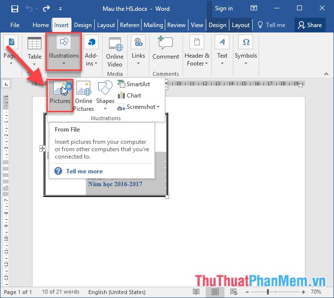 How to merge messages that contain images in Word 2016 Picture 13