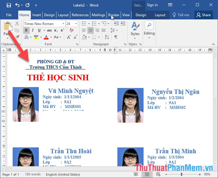 How to merge messages that contain images in Word 2016 Picture 30