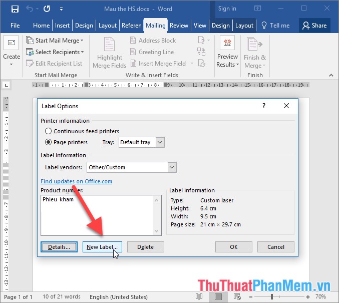 How to merge messages that contain images in Word 2016 Picture 7