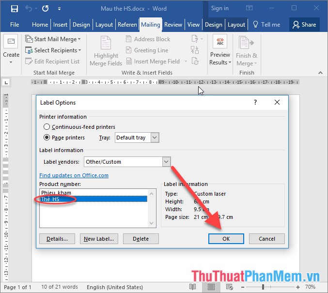 How to merge messages that contain images in Word 2016 Picture 9
