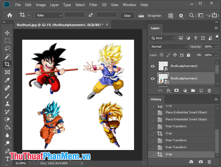 How to merge multiple photos into a photo frame in Photoshop Picture 6